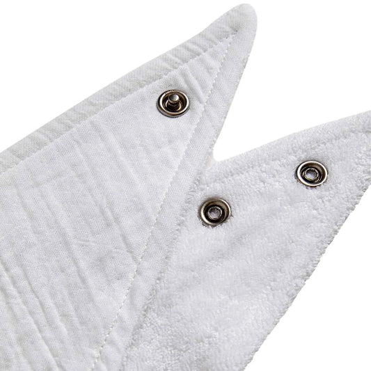 M&S Cotton Rich Dribble Bibs, White 5 per pack