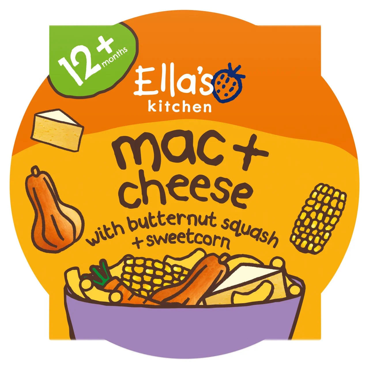 Ella's Kitchen Veggie Mac & Cheese Tray 12+ Months 200g