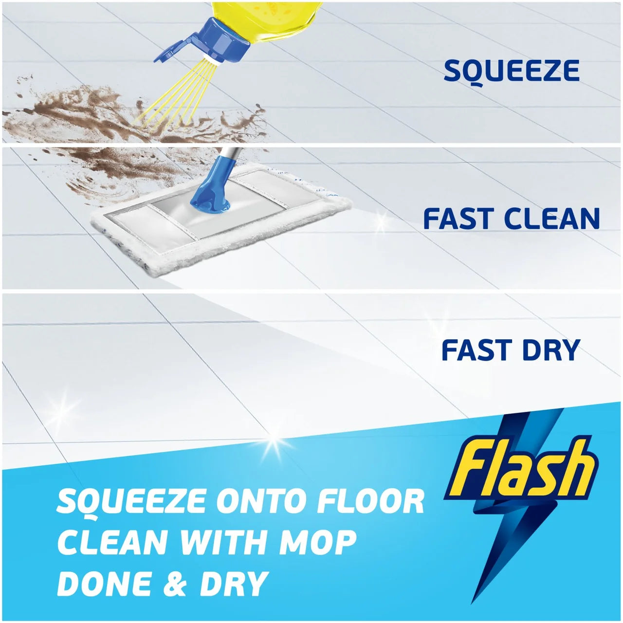 Flash Direct to Floor Cleaner Lemon 800ml