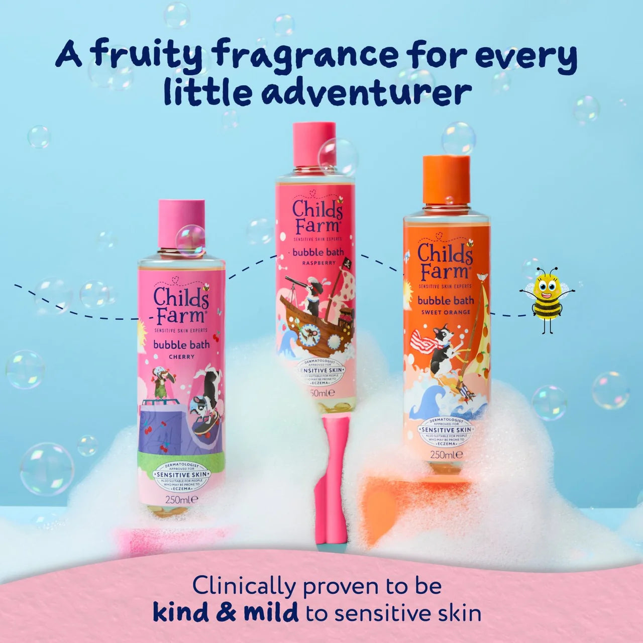 Childs Farm Bubble Bath, Raspberry 250ml