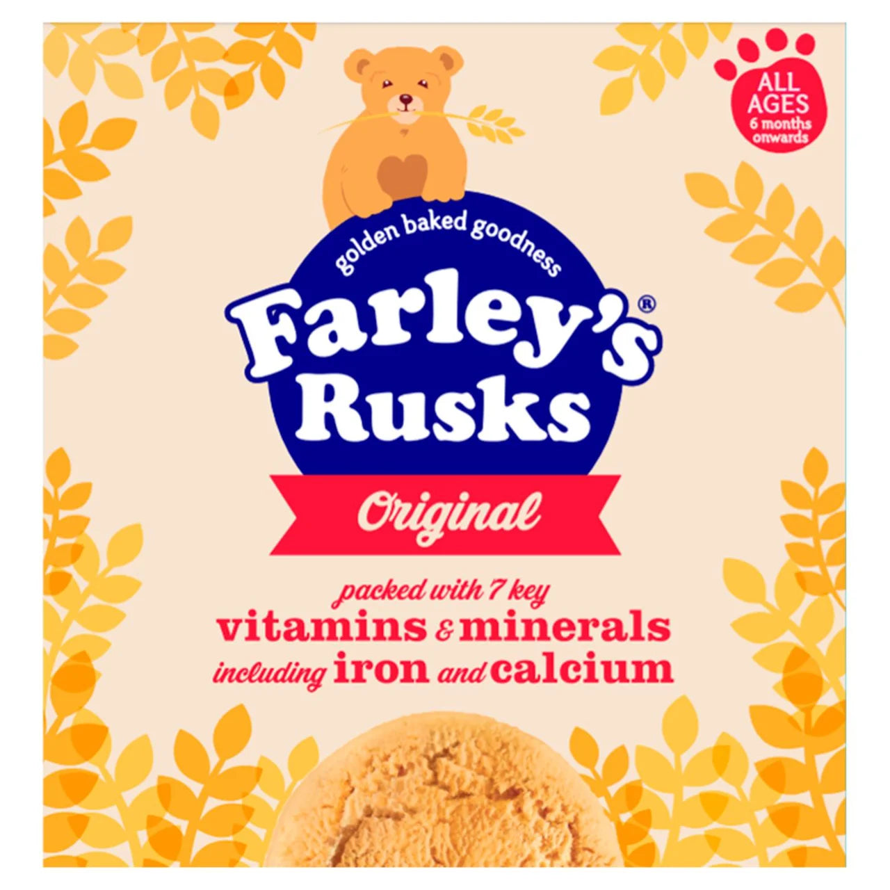 Heinz Farley's Original Rusks 6 months+ 18 x 17g