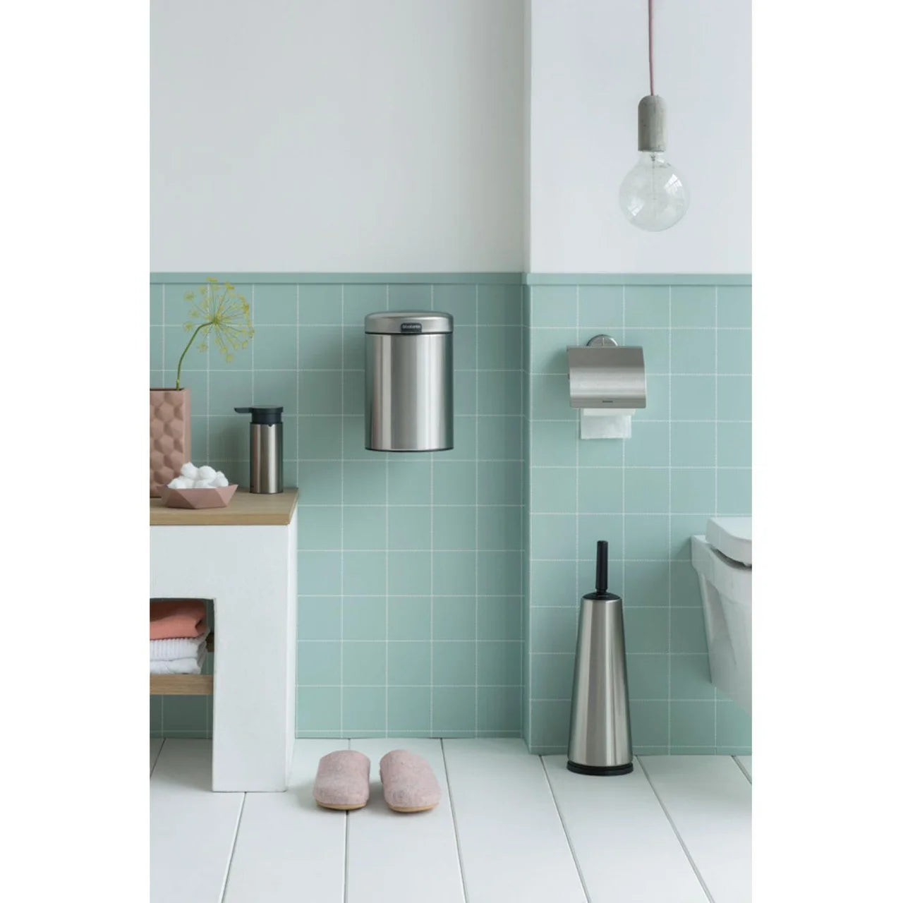 Brabantia ReNew Toilet Brush & Holder, Matt Steel