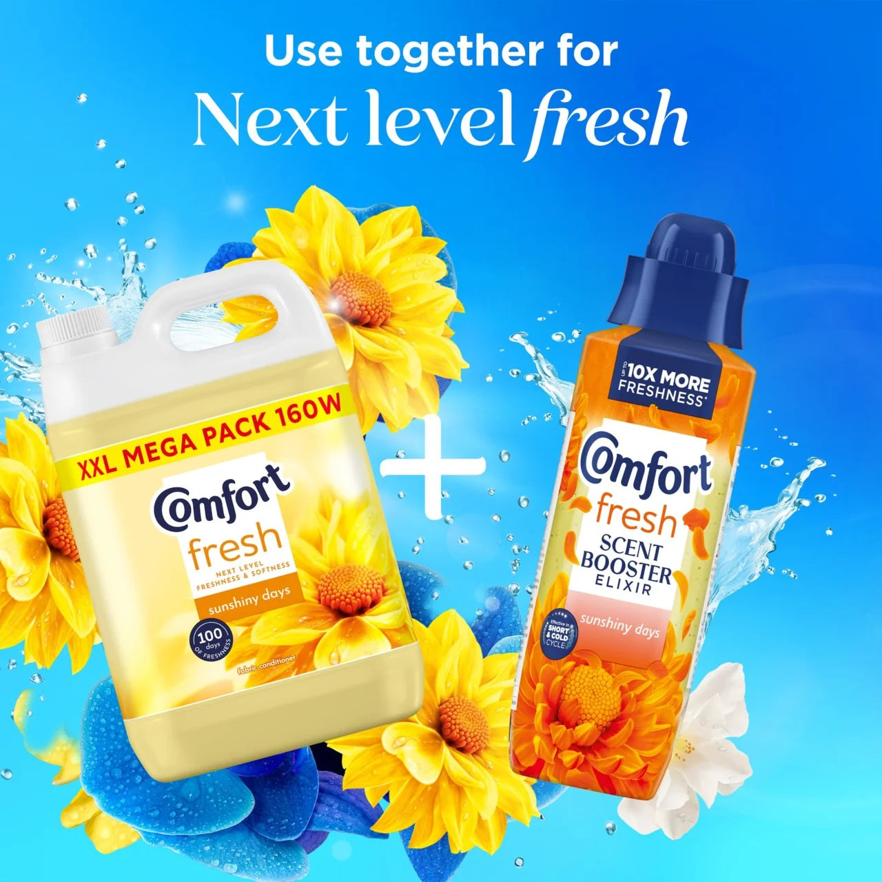 Comfort Fabric Conditioner Sunshiny Days 160 Washes 4800ml