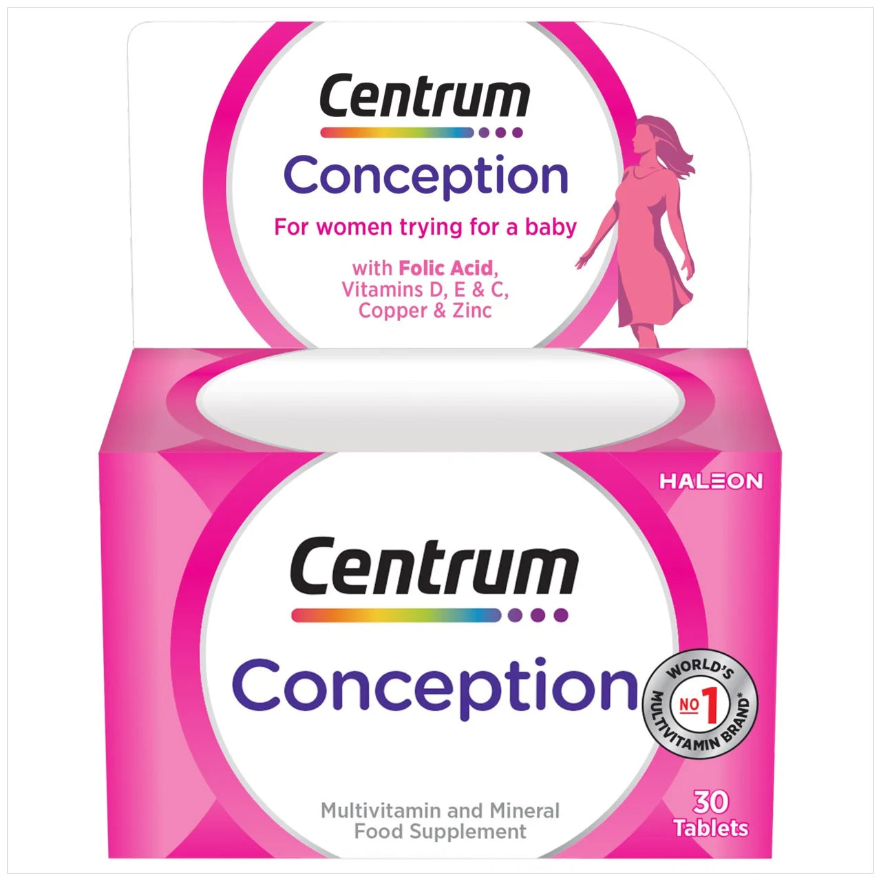Centrum Conception Vitamins with Folic Acid Tablets 30 per pack
