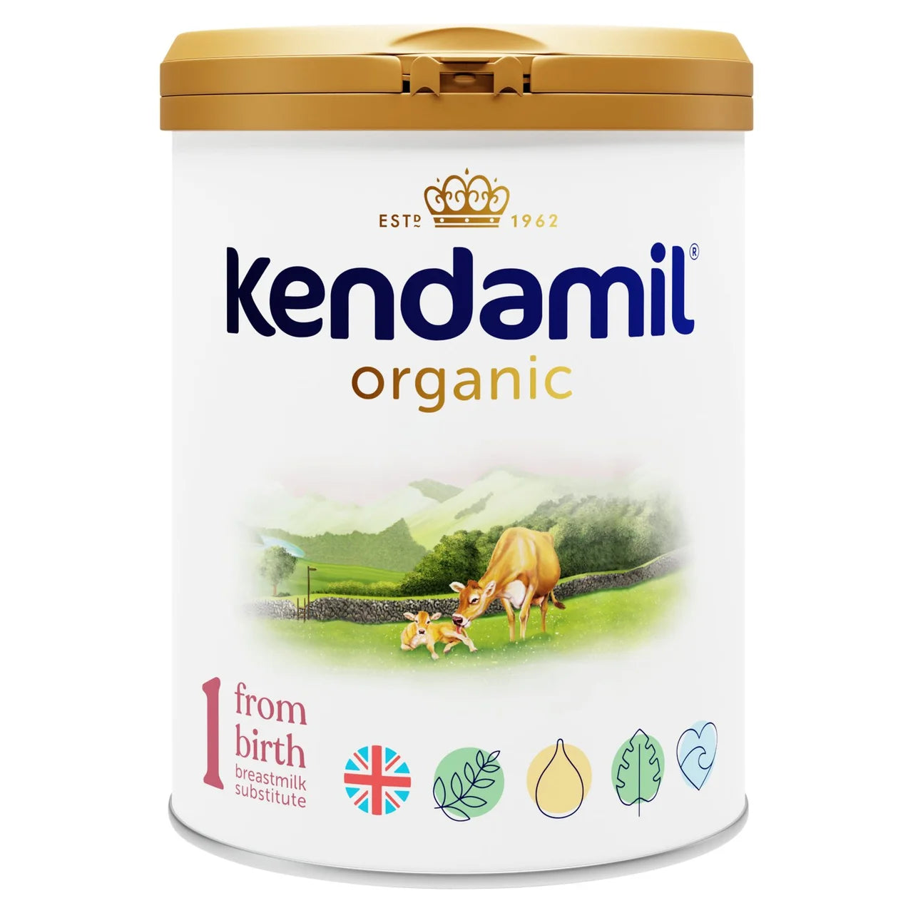 Kendamil Organic 1 First Infant Milk Powder, From Birth 800g