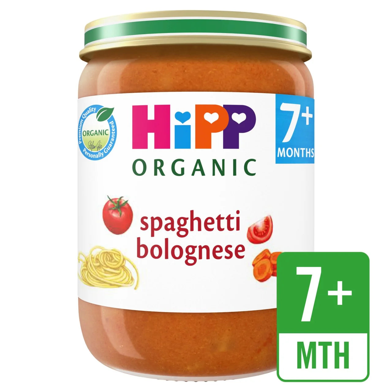 HiPP Organic Spaghetti Bolognese Baby Food Jar 7+ Months 190g
