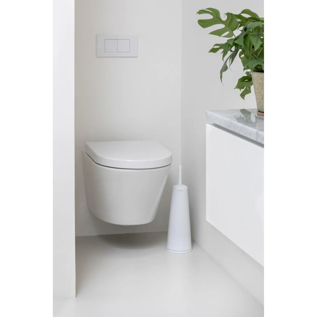 Brabantia ReNew Toilet Brush & Holder, White