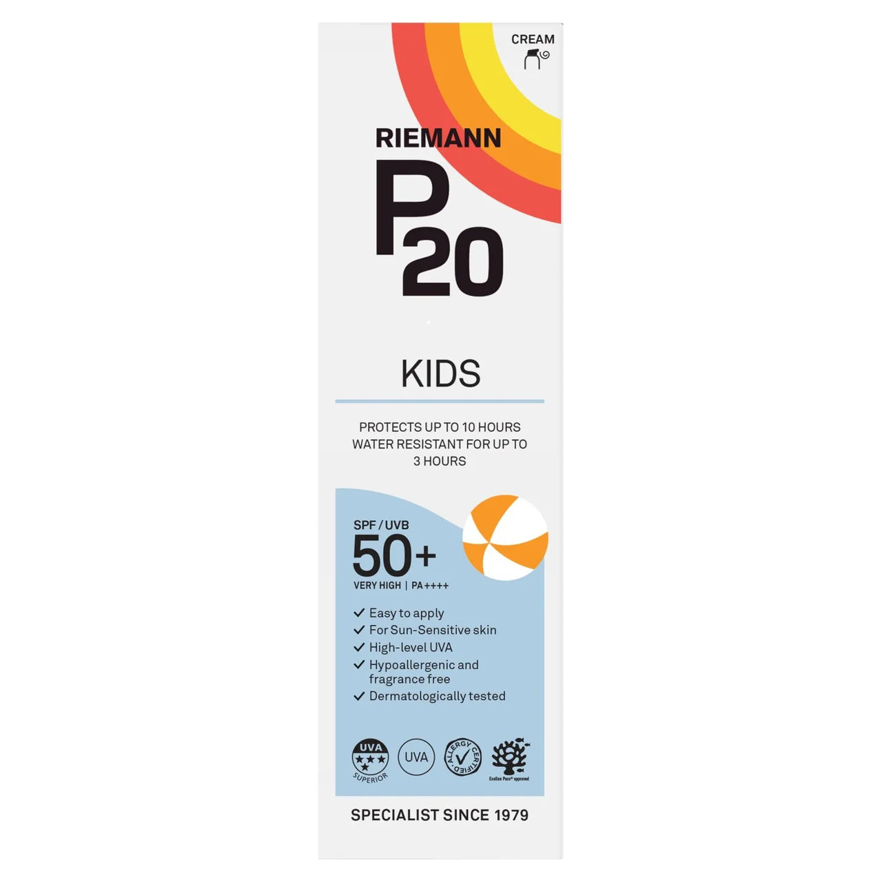 P20 Kids Sun Cream SPF 50+ , 100ml