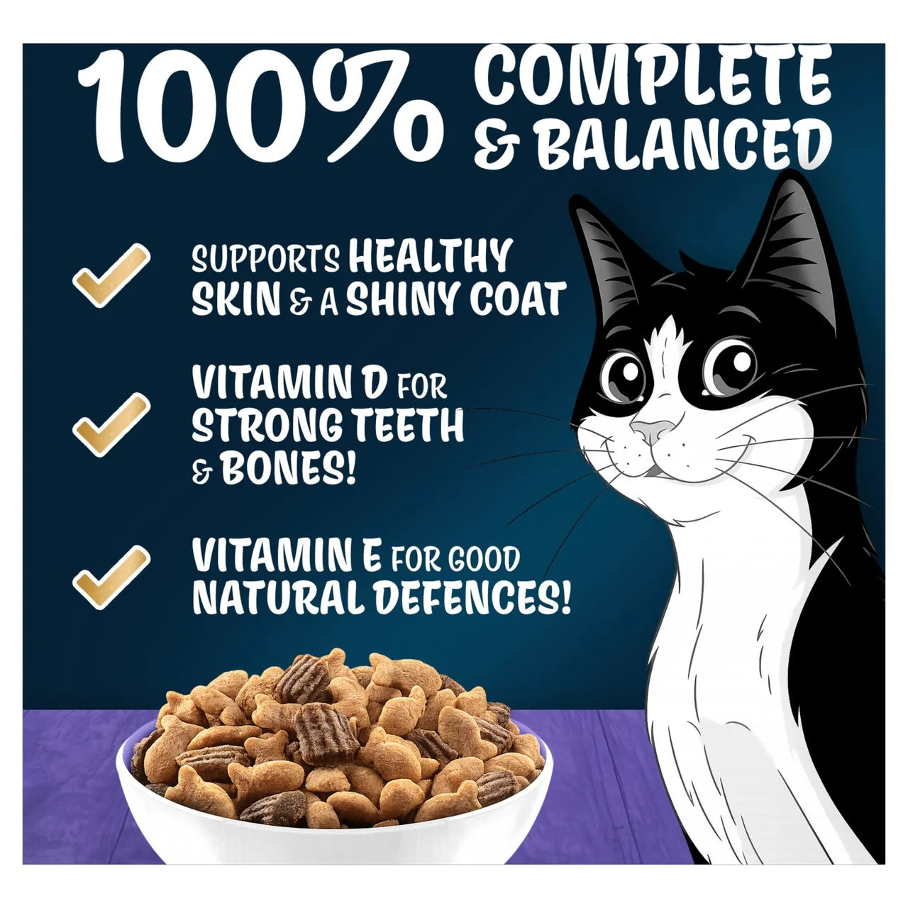 Felix Doubly Delicious Senior 7+ Salmon & Vegetables Dry Cat Food 750g