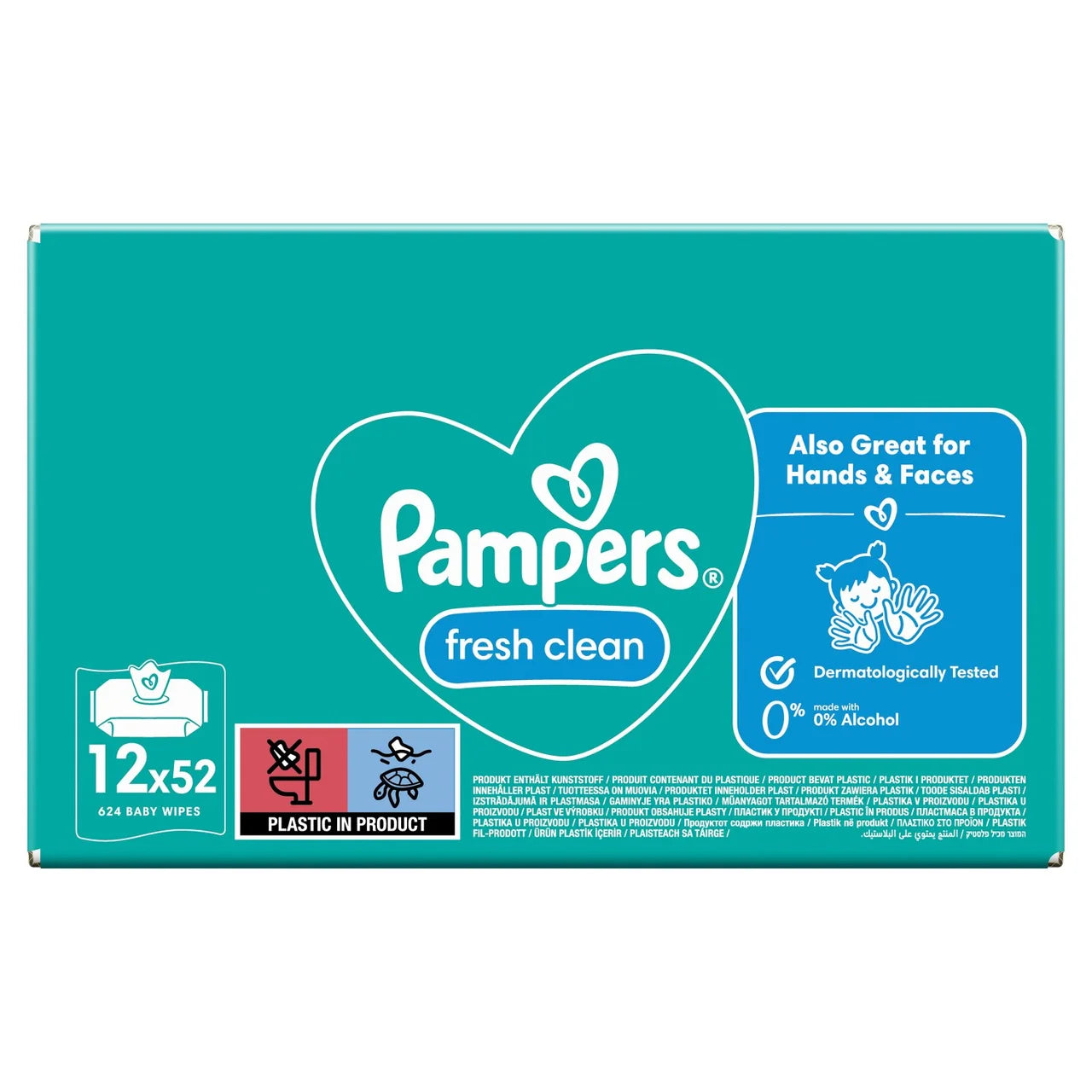 Pampers Baby Wipes Scented 12 x 52 per pack