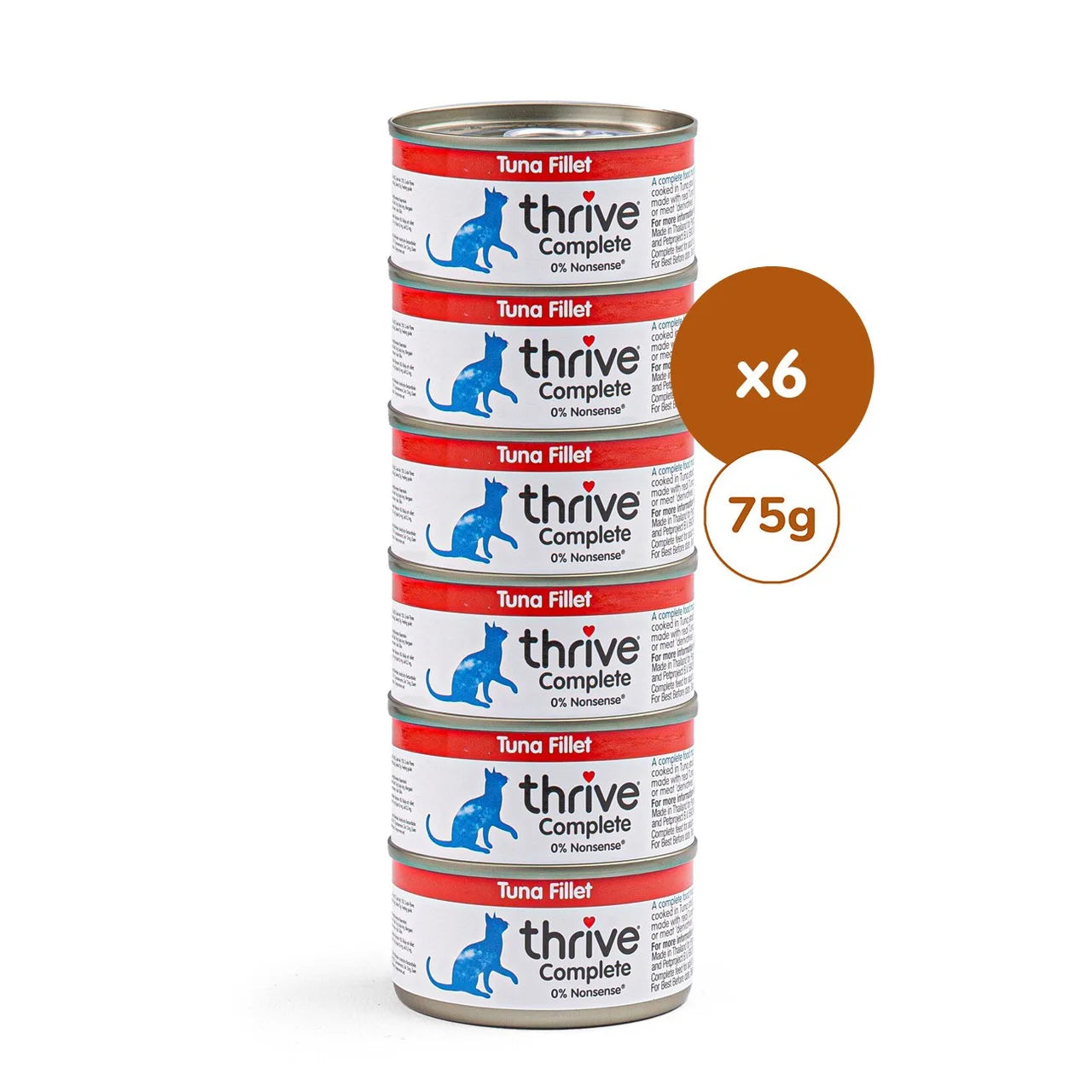 Thrive Complete Cat Food Tuna Fillet 6 x 75g