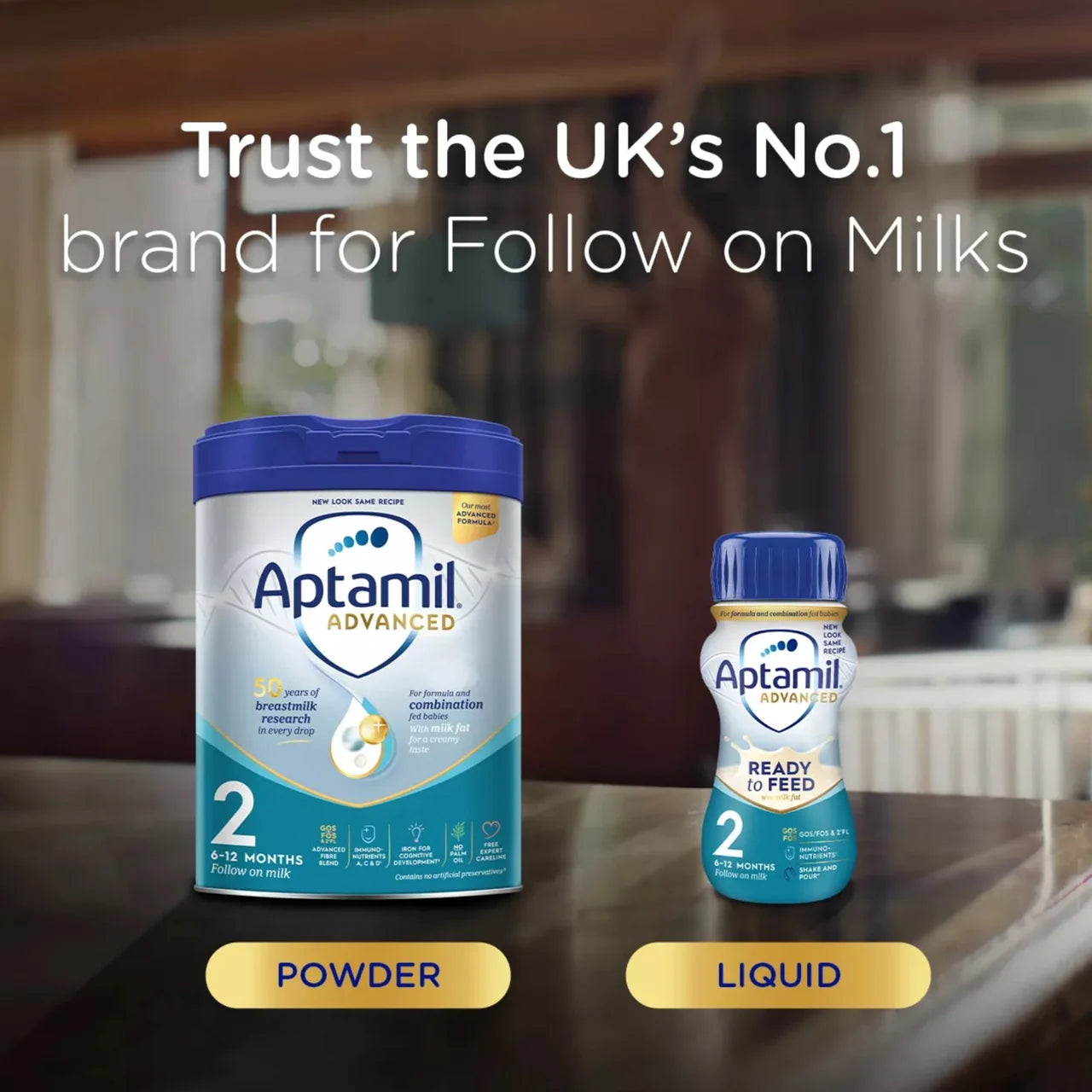 Aptamil Advanced 2 Follow On Baby Milk Formula Powder 6-12 Months 800g