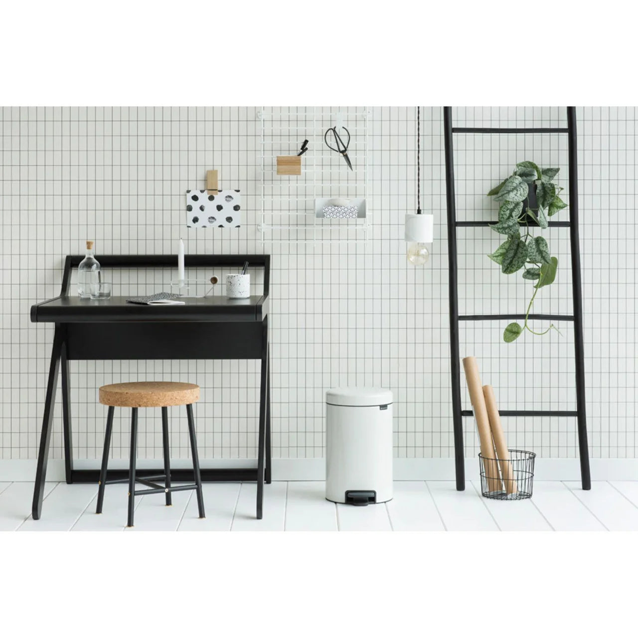 Brabantia NewIcon Pedal Bin 12 Litre White
