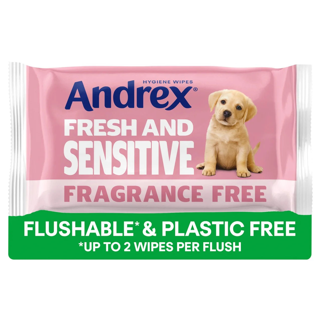 Andrex Fresh and Sensitive Flushable Hygiene Wipes 30 per pack