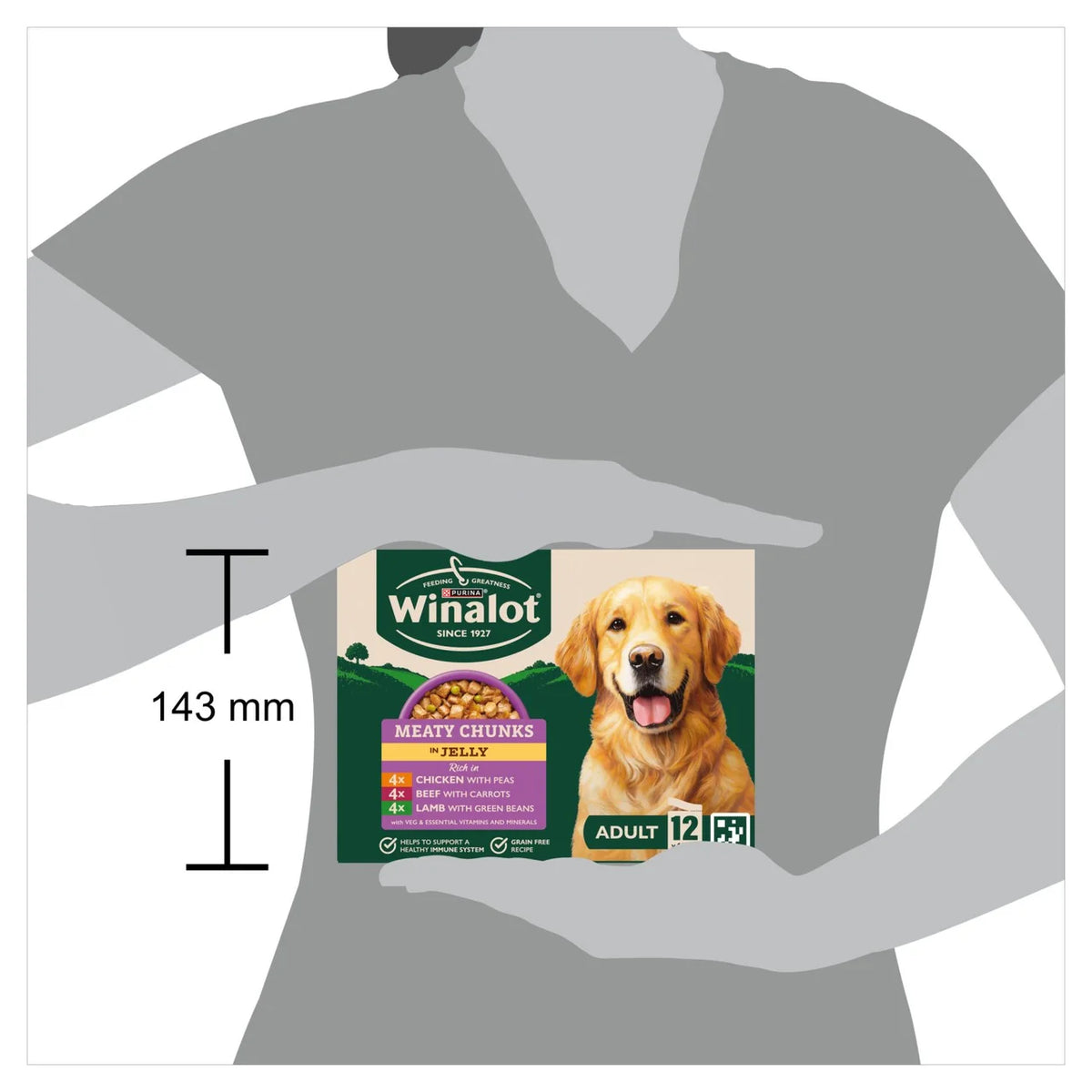 Winalot Meaty Chunks Mixed in Jelly Wet Dog Food 12 x 100g