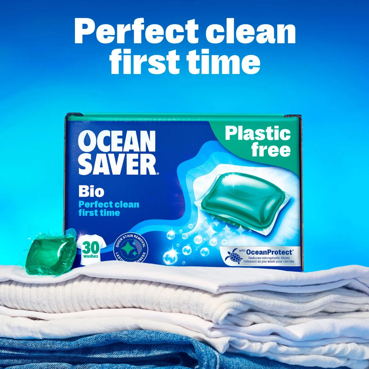 OceanSaver Plastic Free 30 Bio Washing Capsules