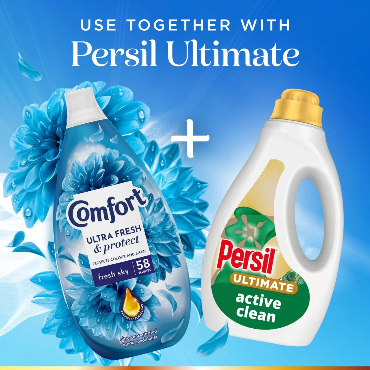 Comfort Intense Ultra Concentrated Fabric Conditioner Freshsky 58 Wash 870ml