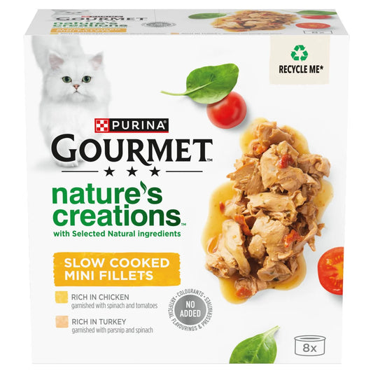 Gourmet Nature's Creations Poultry Wet Cat Food 8 x 85g