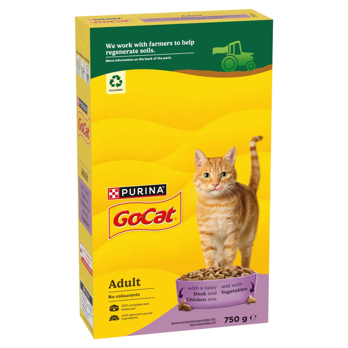 Go-Cat Chicken and Duck Dry Cat Food 750g