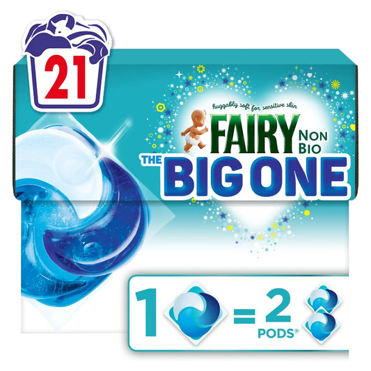 Fairy Non Bio Big One Washing Liquid Pods 21 washes