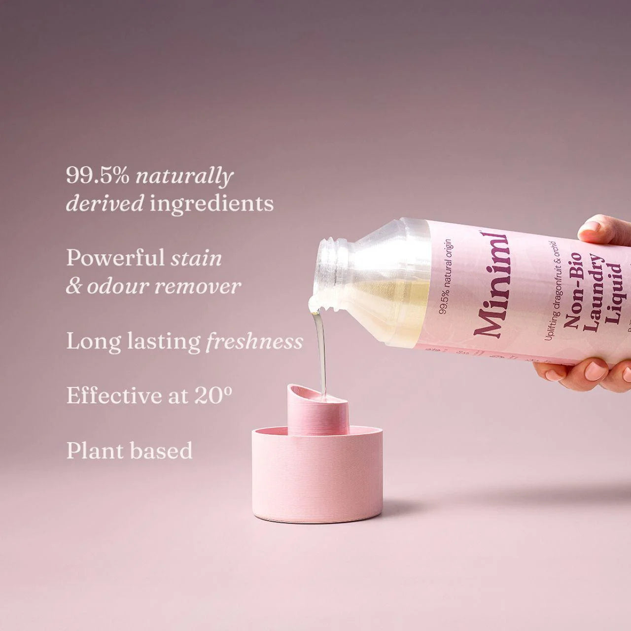 Miniml Laundry Liquid- Pink Dragonfruit & Orchid Refill 5L