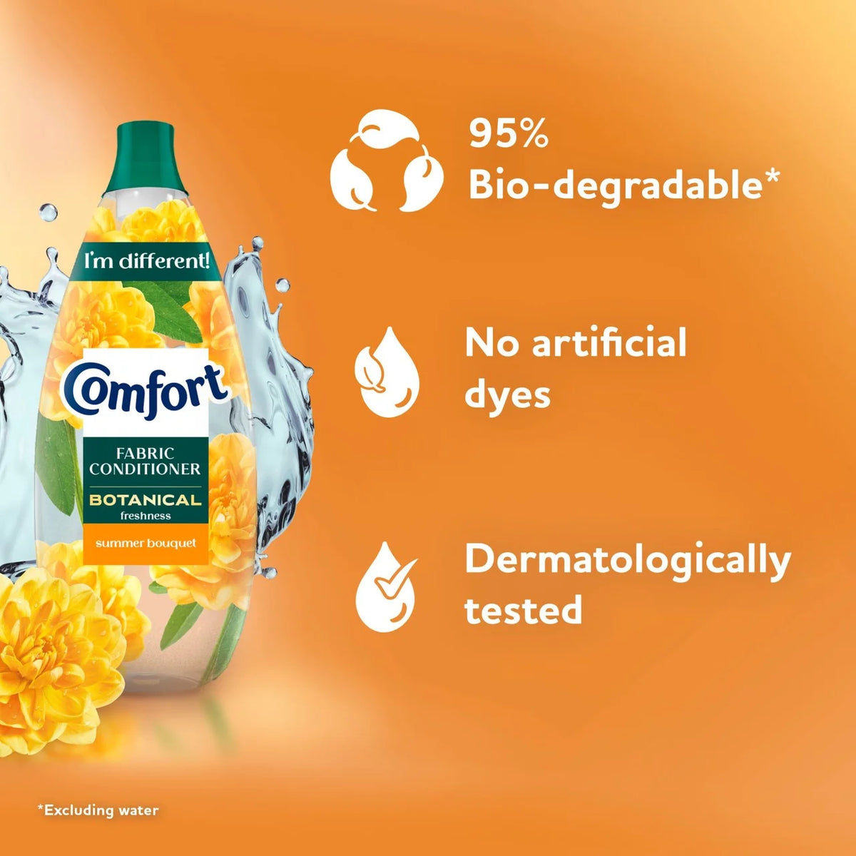 Comfort Botanical Fabric Conditioner Summer Bouquet 86 washes 1290ml