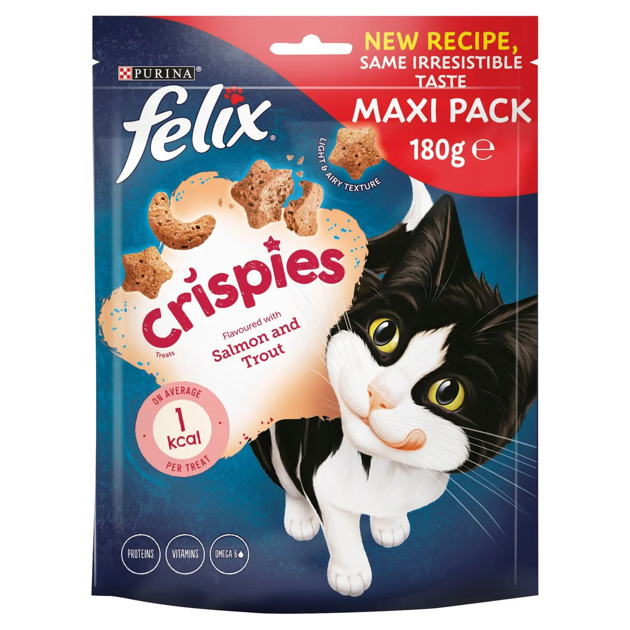 Felix Crispies Salmon and Trout Cat Treats 180g