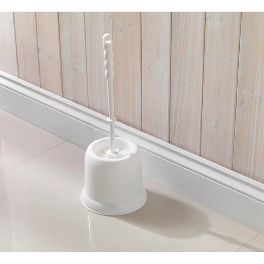 Addis Round Open Toilet Brush Set, White