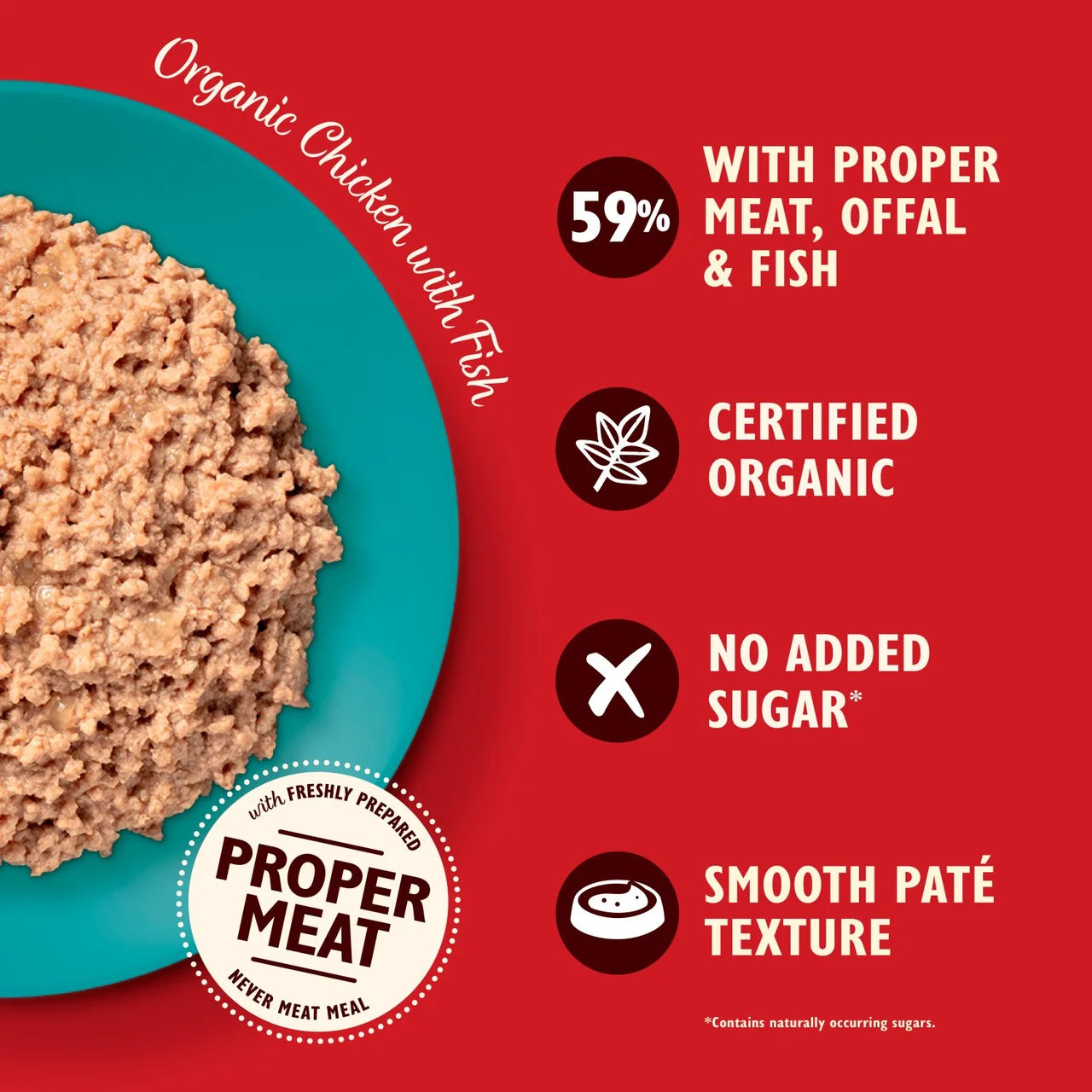 Lily's Kitchen Organic Chicken with Fish Dinner for Cats 85g
