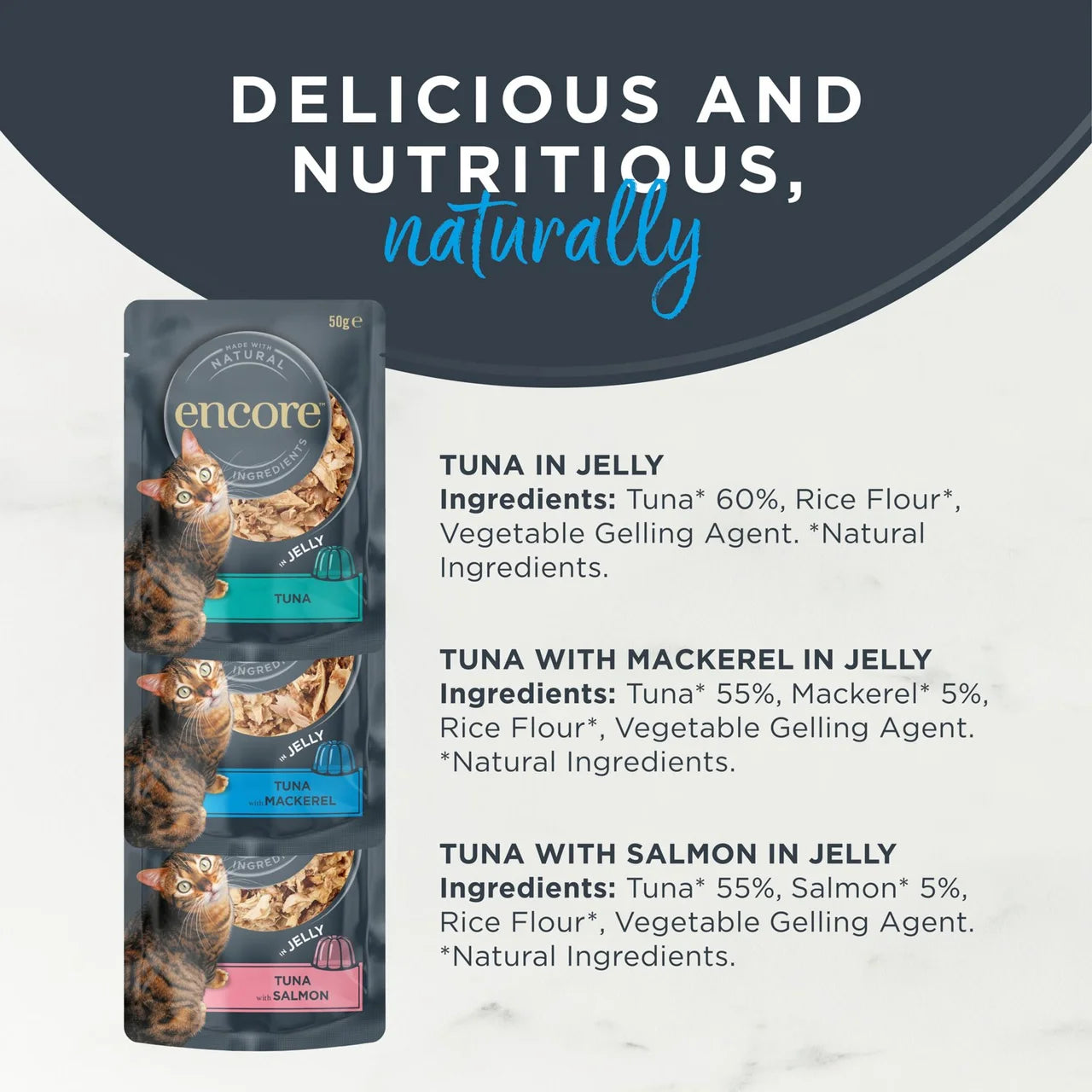 Encore Fish Selection in Jelly 10 x 50g