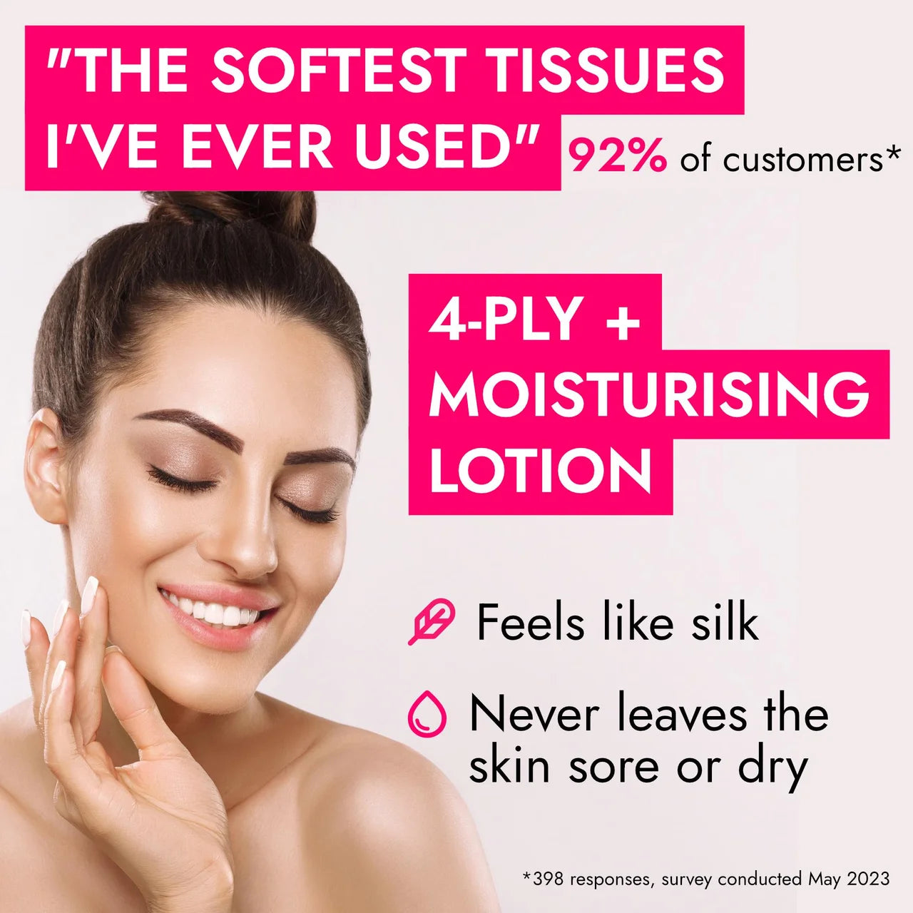 tishoo Hyaluronic Acid-infused 4-Ply Ultra Soft Tissues Various Designs