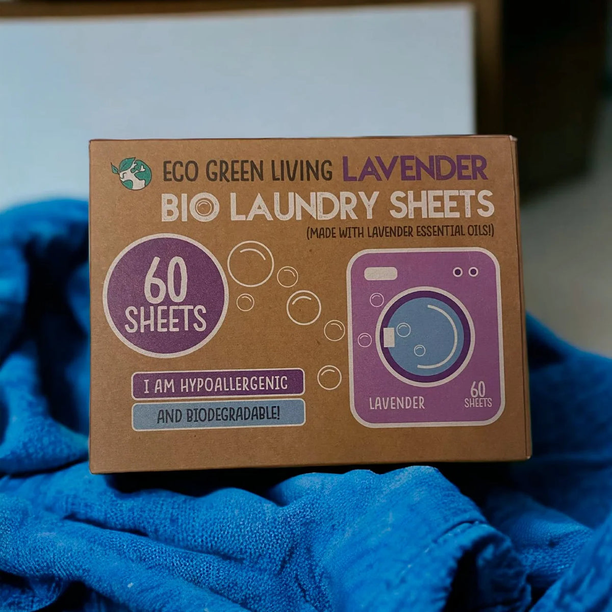 Eco Green Living Non-Bio Laundry Sheet Lavender 60 per pack