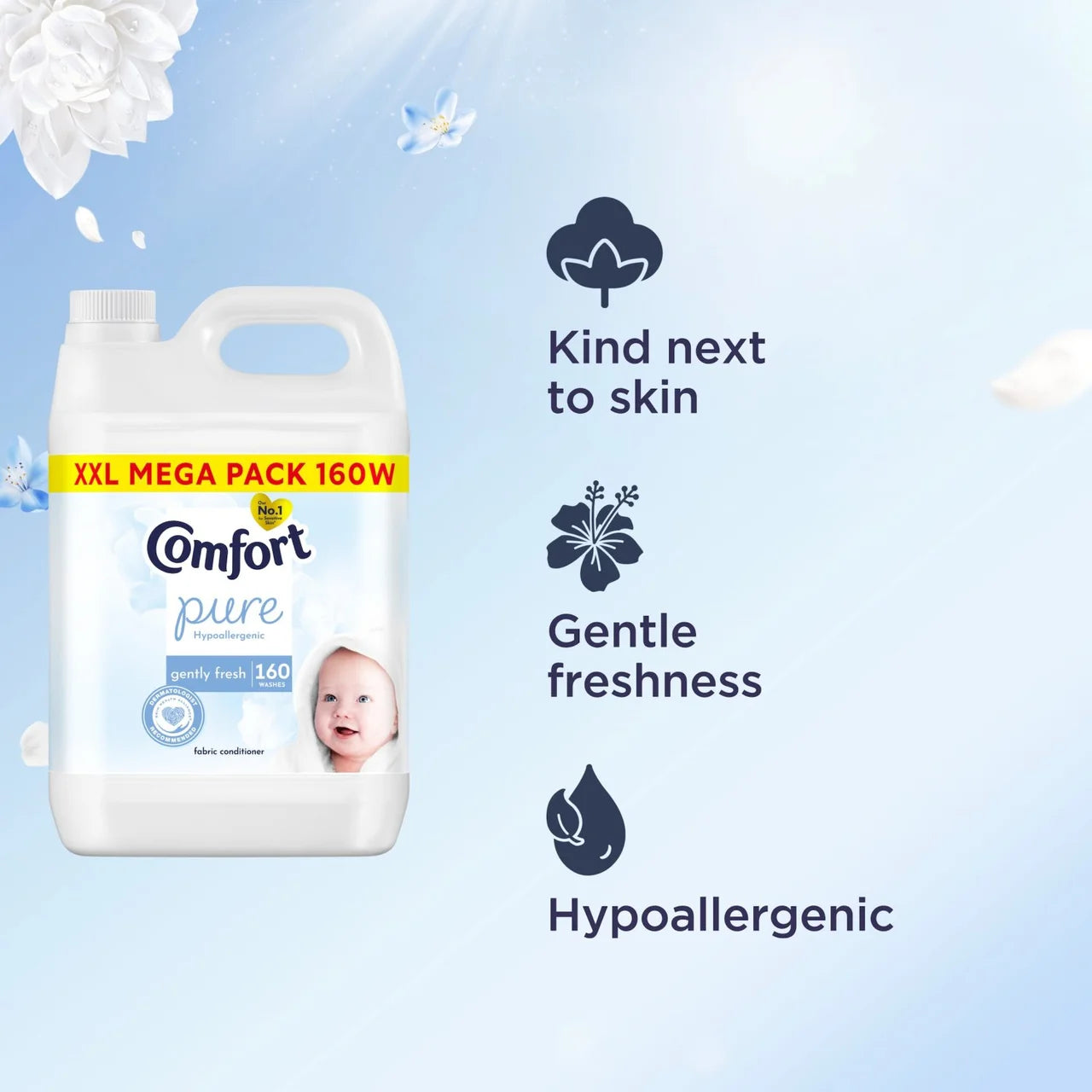 Comfort Ultimate Care Fresh Sky Ultra-Concentrated Fabric Conditioner 58W 4.8L