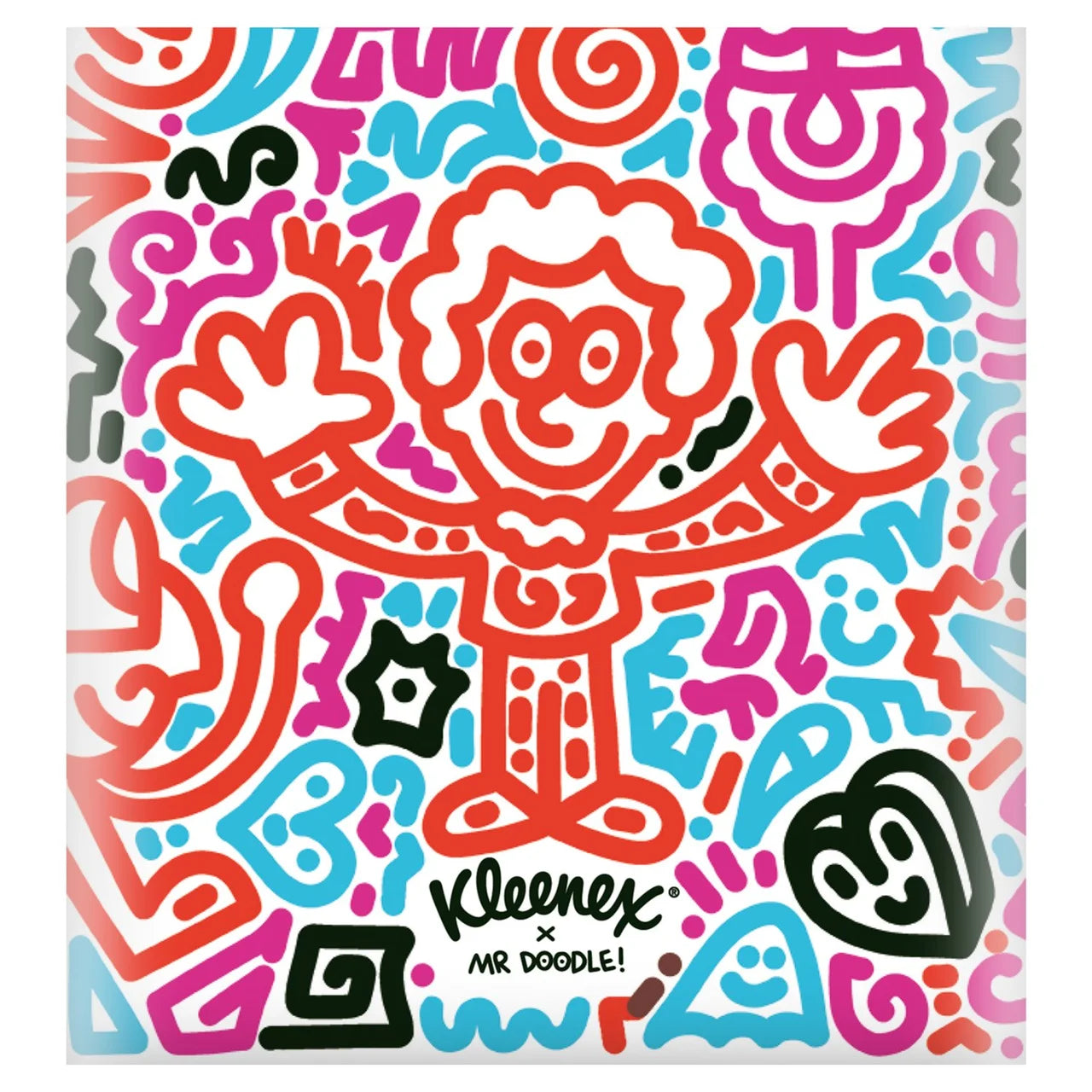Kleenex Tissues Mr Doodle Design Cube Limited Edition 48 per pack