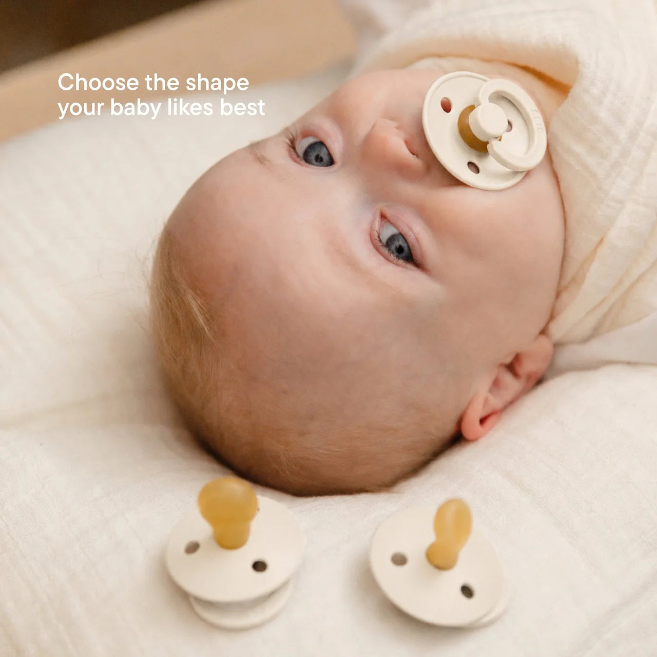 BIBS Pacifiers Try-it Colour Ivory , 3 per pack