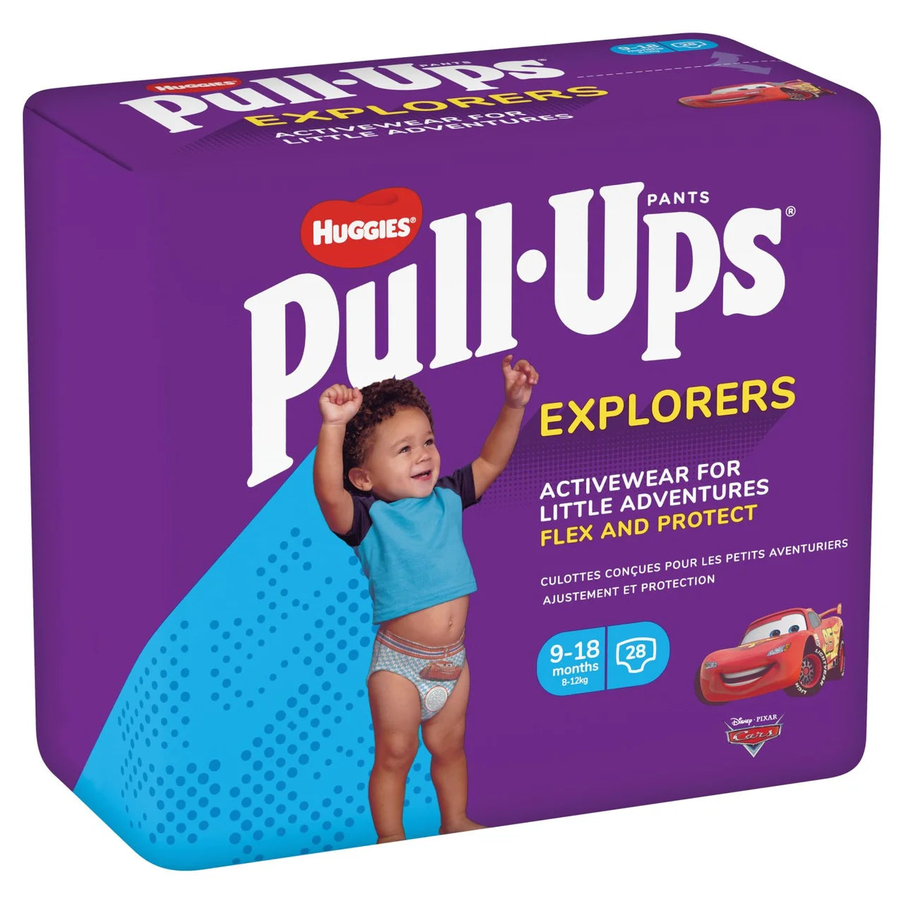 Huggies Pull-Ups Explorers Boys Nappy Pants, Size 3-4 (9-18 mths) 28 per pack