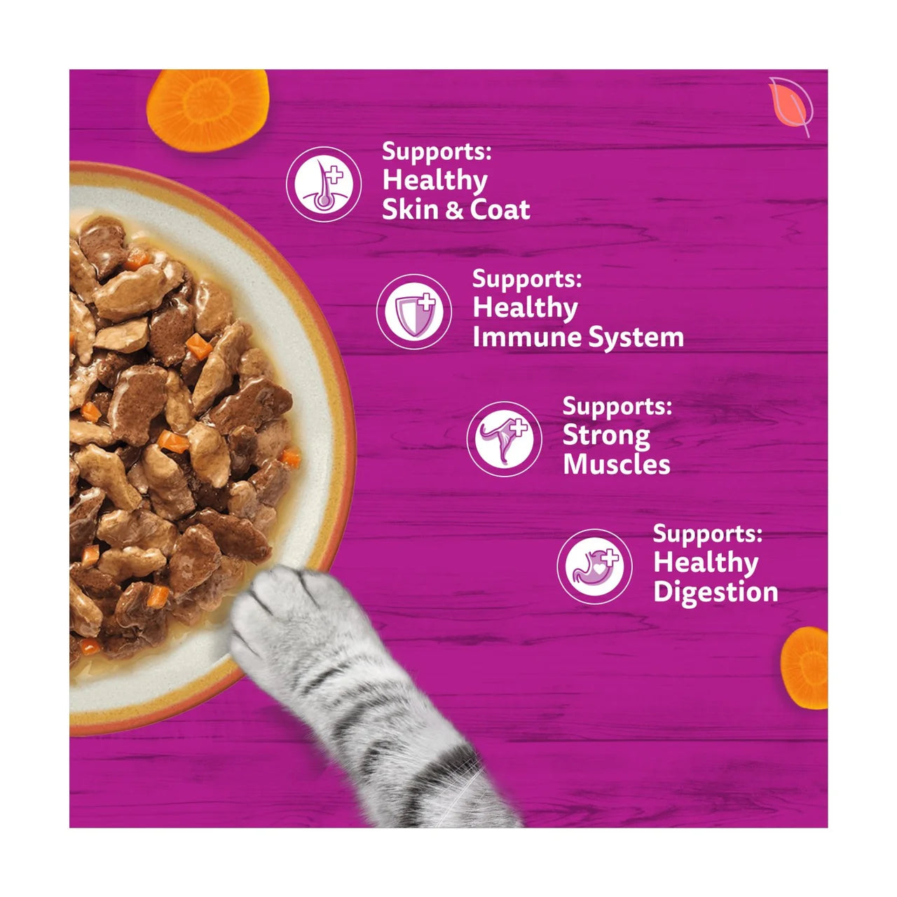Whiskas 1+ Tasty Mix Country Collection Adult Wet Cat Food Pouch in Gravy 12 x 85g