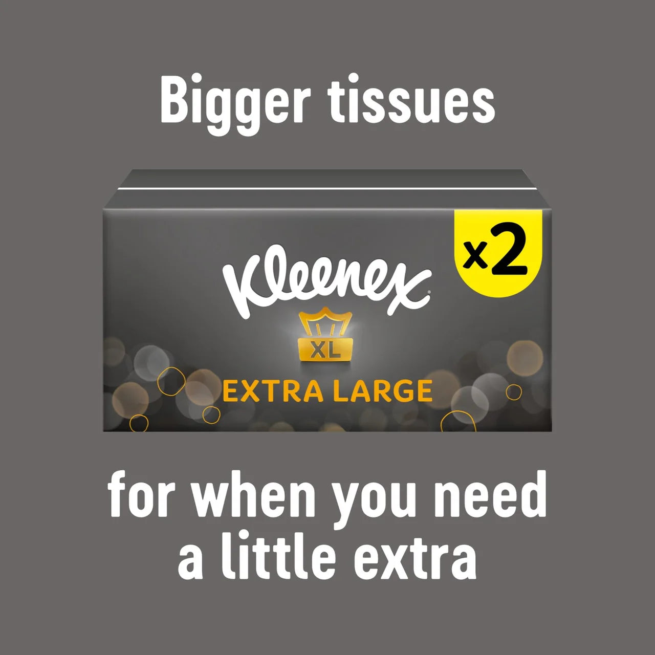 Kleenex Extra Large Facial Tissues - Twin Box 2 x 90 per pack