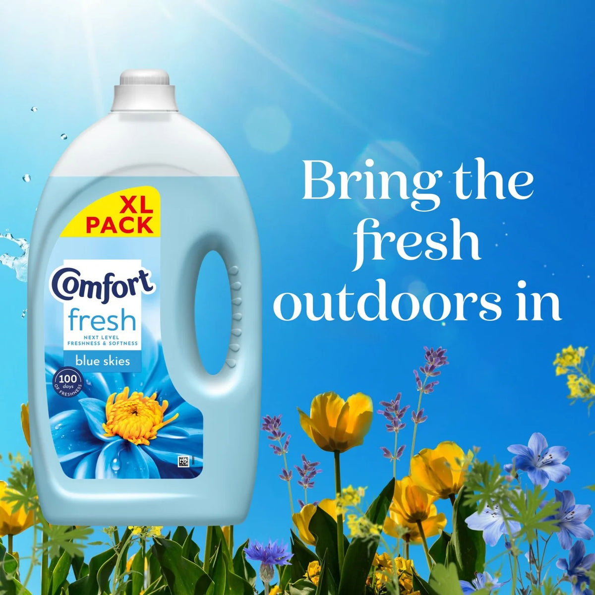 Comfort Fresh Blue Skies Fabric Conditioner 80 Washes 2490ml