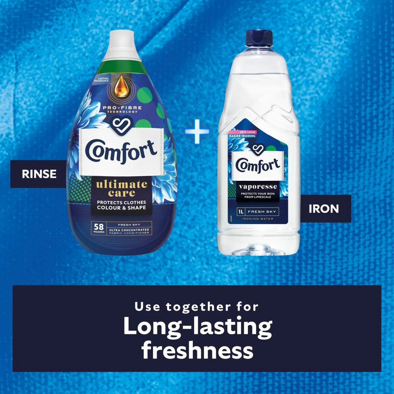 Comfort Intense Vaporesse Ironing Water Fresh Sky 1L