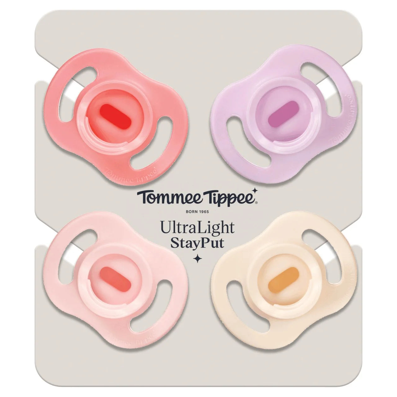 Tommee Tippee Ultra Light Soothers 0-6m Pink , 4 per pack