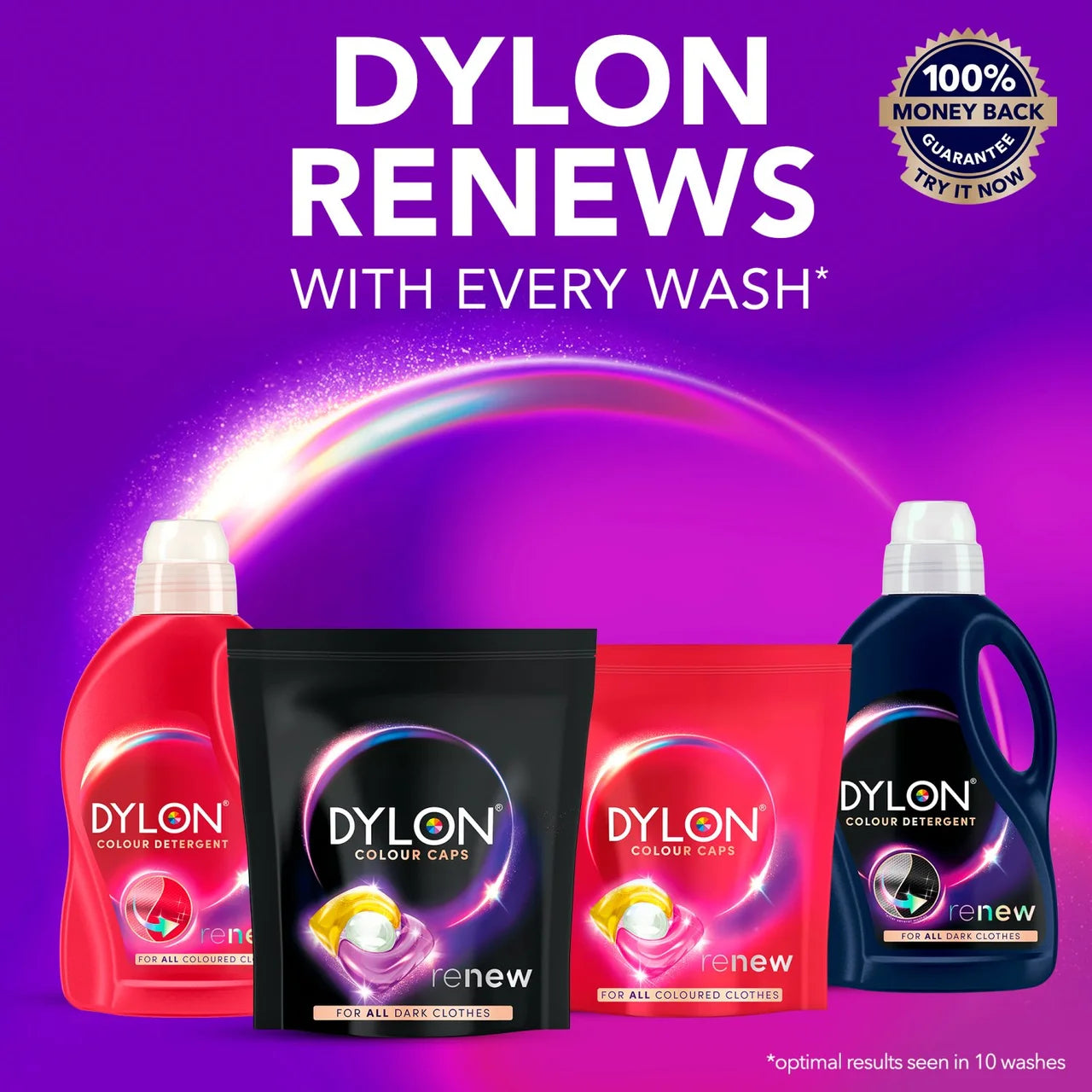 Dylon Detergent Caps Dark 40 per pack
