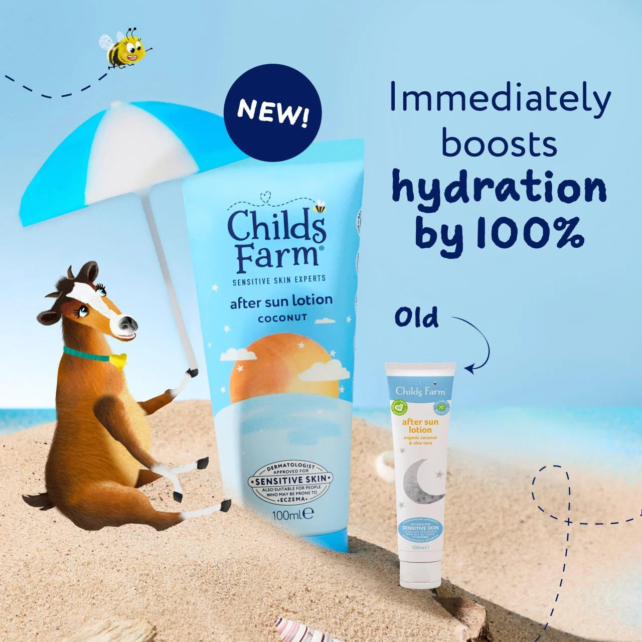 Childs Farm Kids & Baby After Sun Lotion with Organic Coconut 100ml