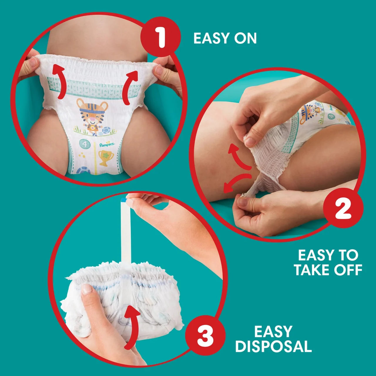 Pampers Baby-Dry Nappy Pants Size 5 12-17kg Jumbo 64 per  Pack