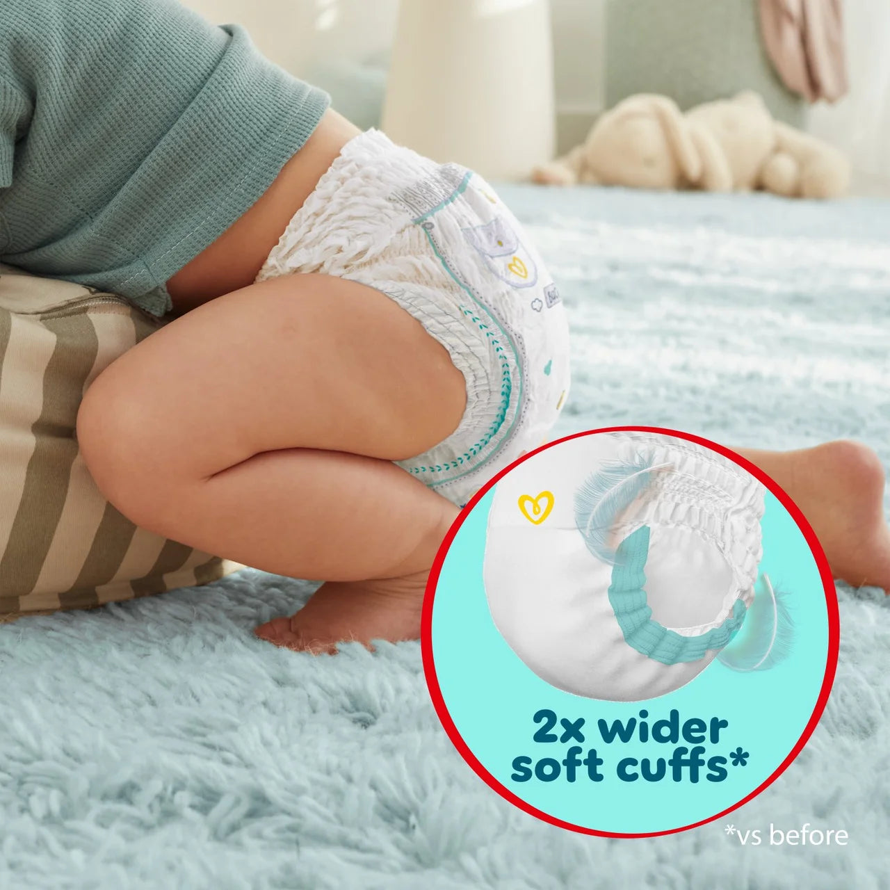 Pampers Premium Protection Nappy Pants, Size 6 (15kg+) Jumbo+ 42 per pack
