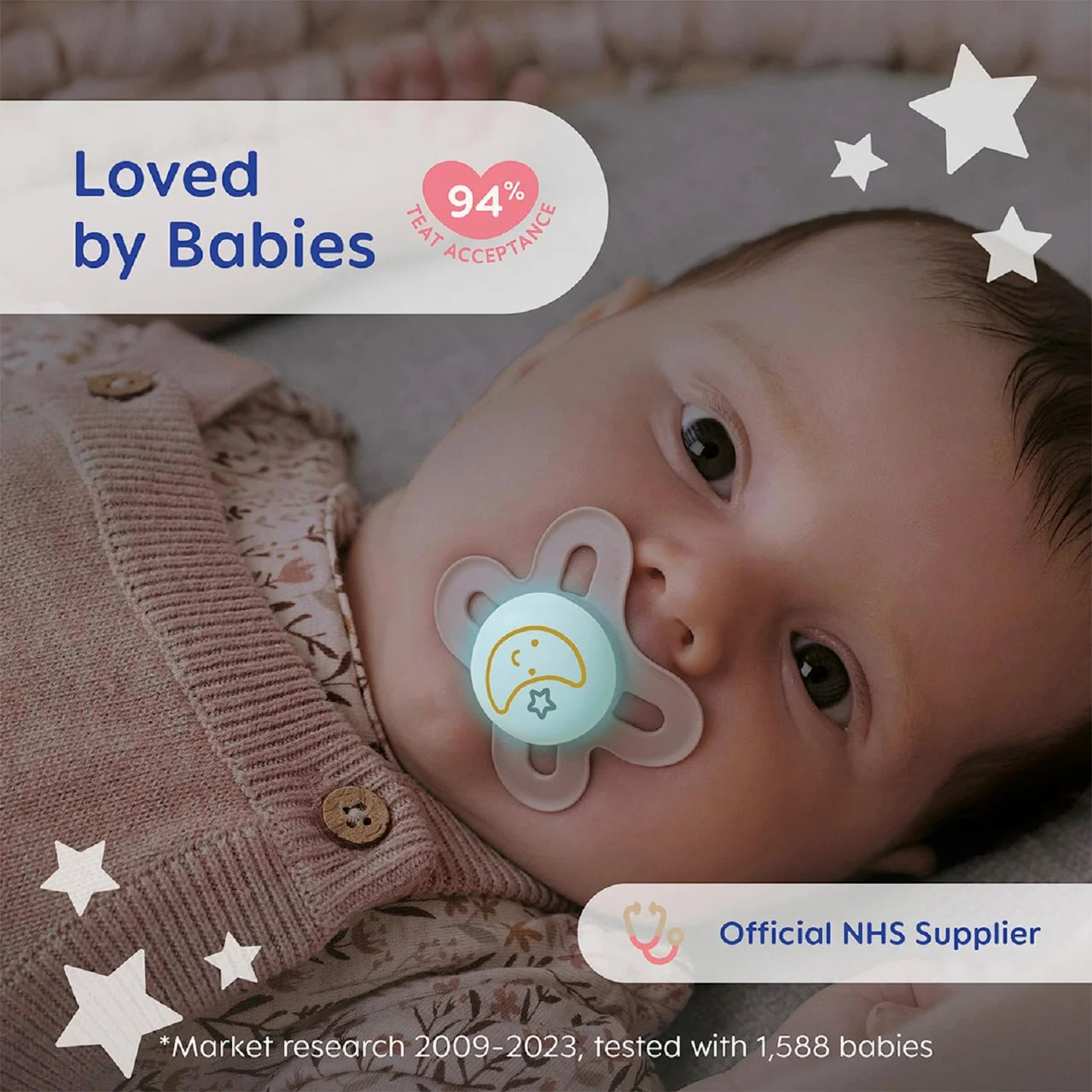 MAM Start 0-2m Night Soother 2 per pack