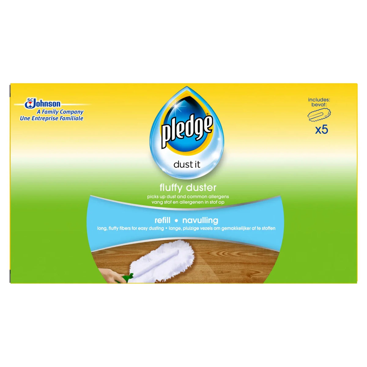Pledge Dust It Fluffy Duster Refill 5 per pack