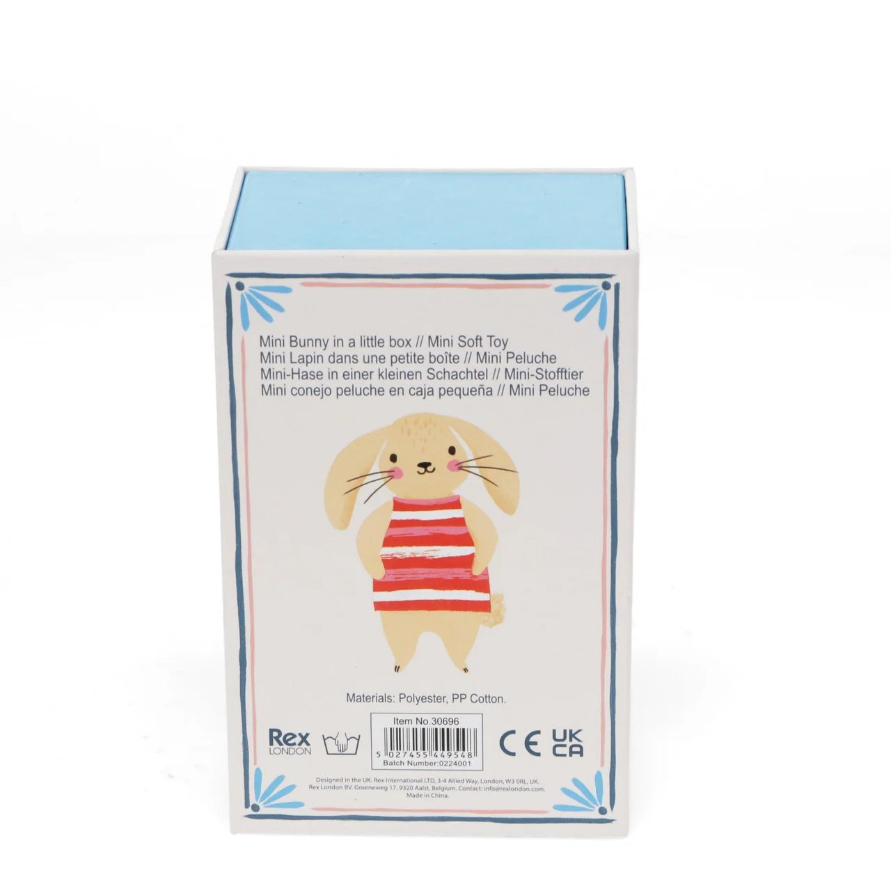 Rex London Soft toy - Mini Bunny in a Little Box