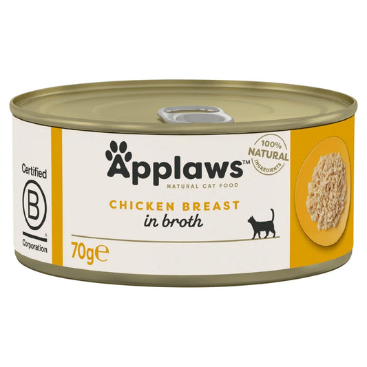 Applaws Natural Wet Cat Food Tin Chicken Breast in Broth 70g