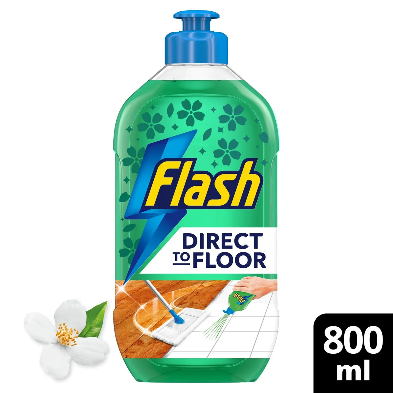 Flash Direct to Floor Cleaner Garden Breeze 800ml